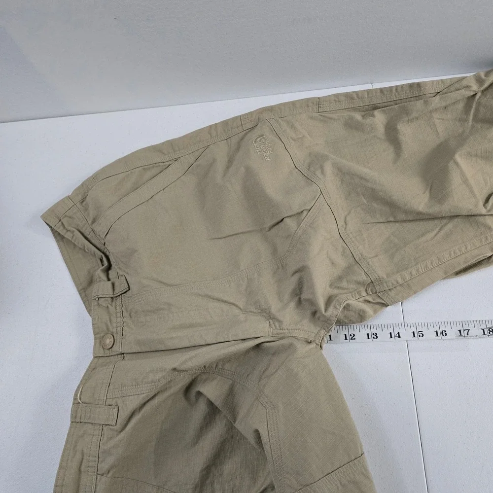The North Face Mens Khaki Cargo Pants Zip Fly Button Closure‎ Outdoor Size 36